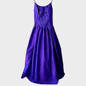 Scott McClintock Iridescent Purple Adjustable Ball Gown - 14